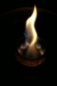 woodgas flames