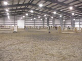 Inside the New Riding Arena